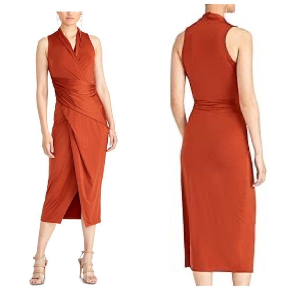 Rachel Rachel Roy Bret Gathered Jersey Sheath Xtra Large in SIENNA